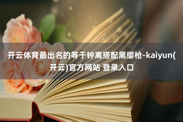 开云体育最出名的等于钟离搭配黑缨枪-kaiyun(开云)官方网站 登录入口